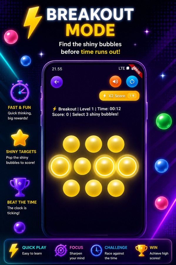 Ez Pop It — Breakout Mode gameplay